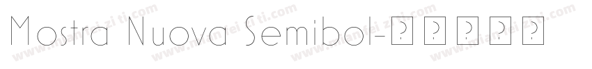 Mostra Nuova Semibol字体转换